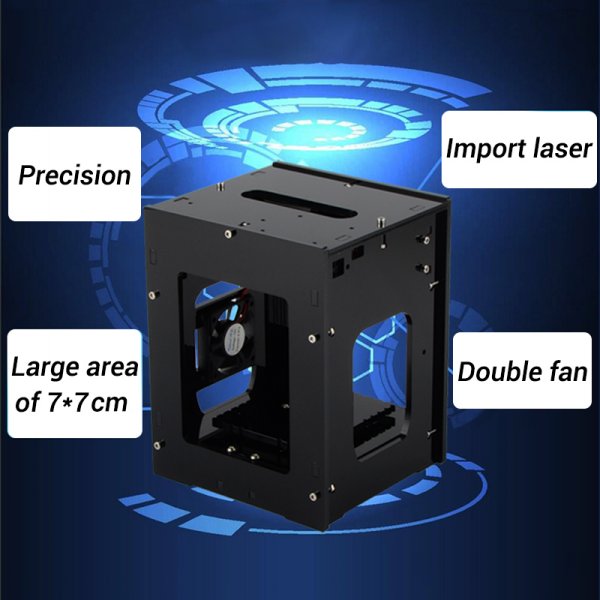 1500mw Power Purple Small Laser Engraving Machine Desktop Black 1500mw Power Purple Small Laser Engraving Machine Desktop Black