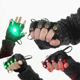 Laser Gloves Green