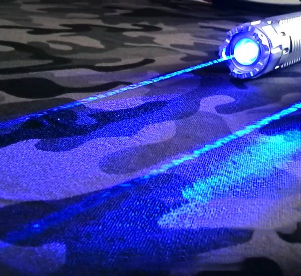 Bright Blue Laser Beam