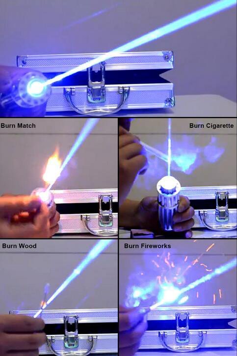 Laser Flashlight That Burns